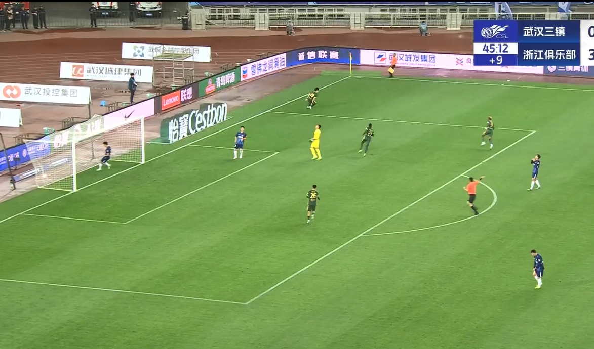  18歲王鈺棟中超處子球！三鎮(zhèn)后防白給，浙江半場4-0領先