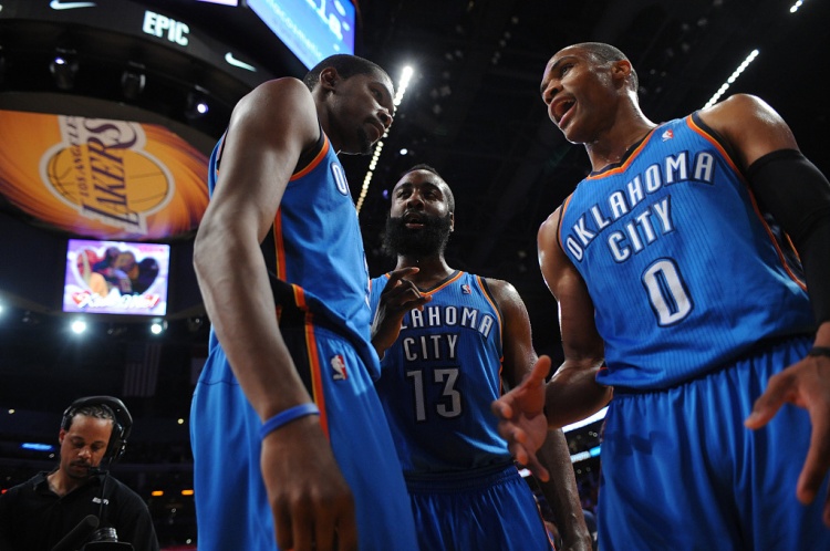  雷霆三少得分全部進(jìn)入歷史前20！他們是NBA歷史最大的如果嗎？
